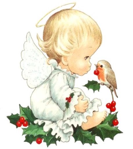 http://gallery.yopriceville.com/var/albums/Free-Clipart-Pictures/Angels-PNG/Cute_Christmas_Baby_Angel_with_Bird_Clipar…  | Dessin noel, Art de noël, Peinture de noël